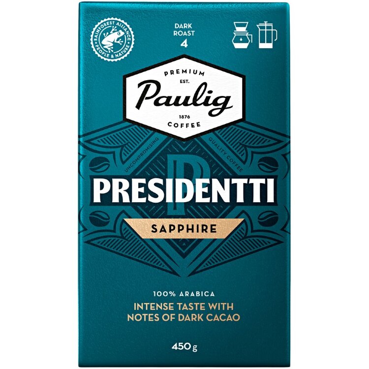 Paulig Presidentti Sapphire Coffee Filter Grind 450g