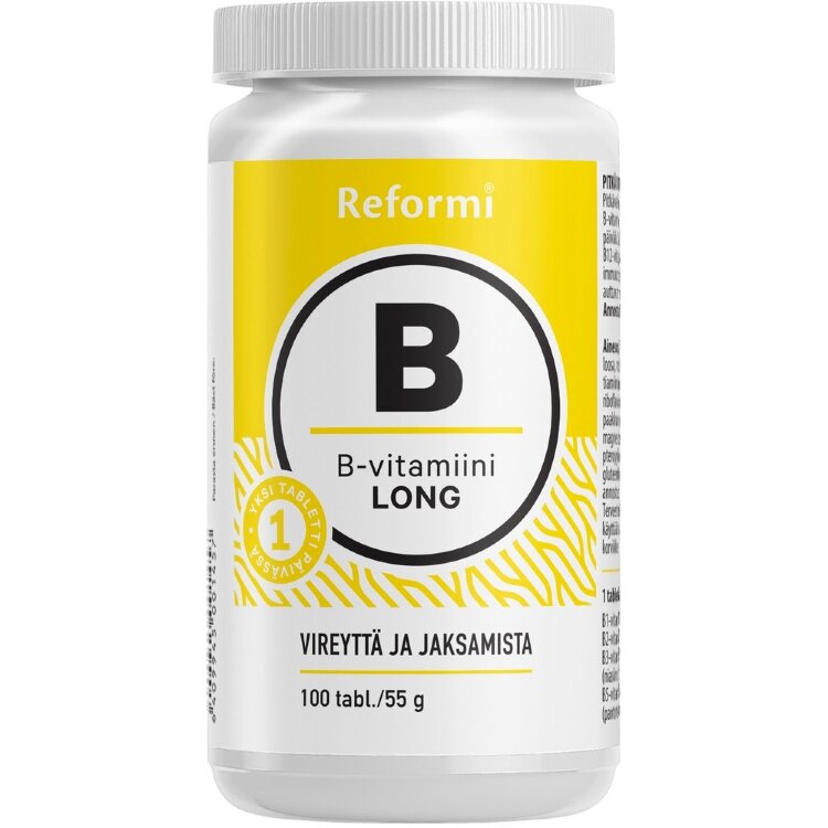 Reformi B-vitamin Long 100tabl Dietary Supplement