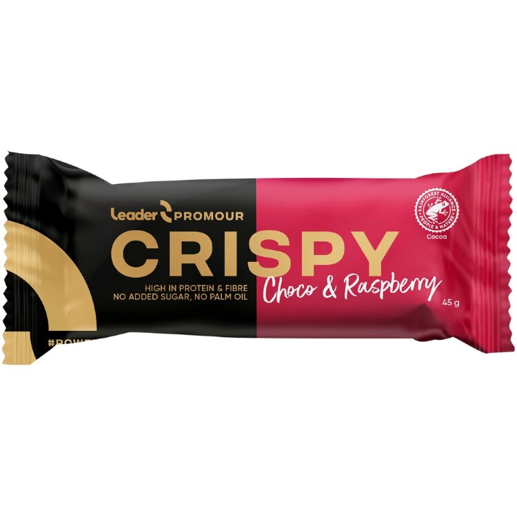 Leader Promour Crispy Milk Chocolate & Raspberry Protein Bar 45 g