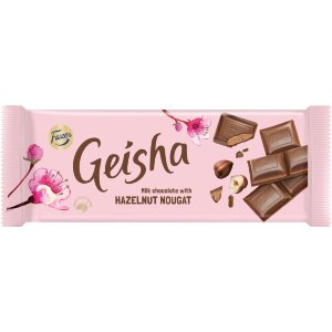 Fazer Geisha Hazelnut Nougat Chocolate Bar 100g