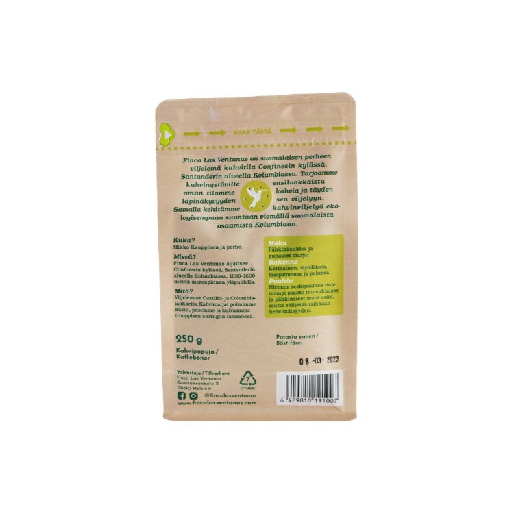 FINCA LAS VENTANAS COFFEE BEANS 250g
