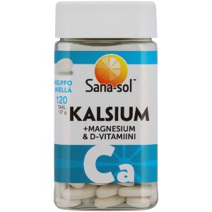 Sana-sol Calcium-Magnesium-Vitamin D Tablet Dietary Supplement 120 Tablets