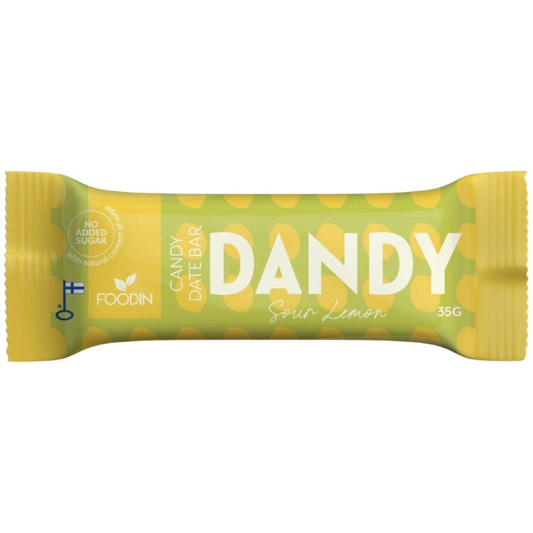 Foodin Dandy Candy Bar, Sour Lemon, 35g