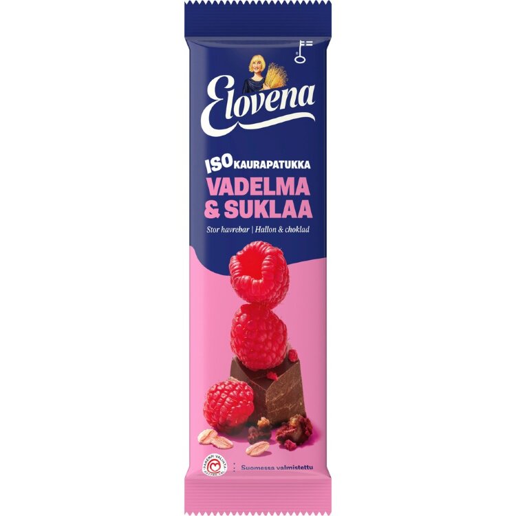 Elovena 48g Raspberry & Chocolate Large Oat Bar
