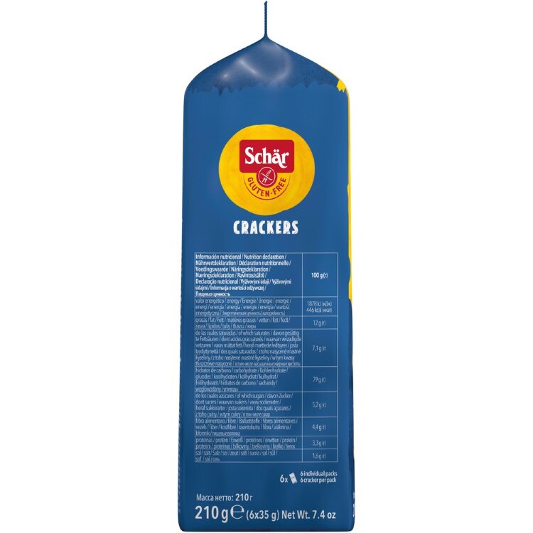 Schär 210g Crackers Gluten-Free Sandwich Biscuit
