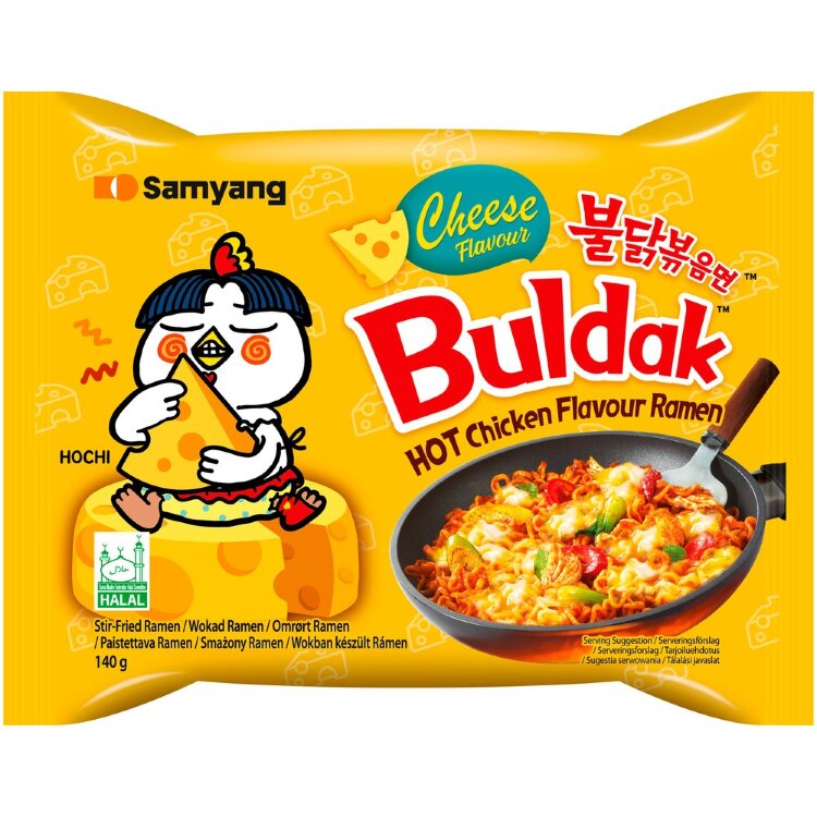 Samyang Buldak Ramen Hot Chicken Cheese Noodles 140g