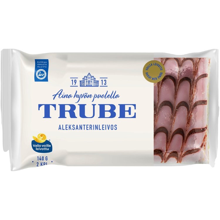 Trube Alexander Cake 2 pcs/140 g Shortcrust Pastry With Raspberry Filling And Fondant Icing