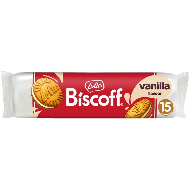 Lotus Biscoff Filled Biscuit Vanilla flavour 150g