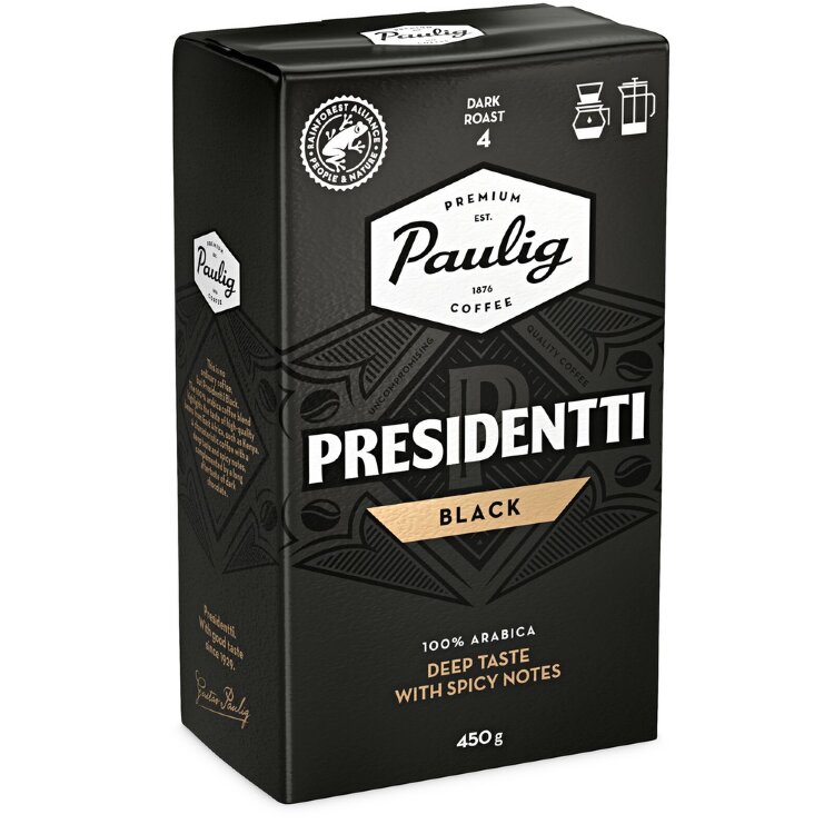 Paulig Presidentti Black Coffee Filter Grind 450g