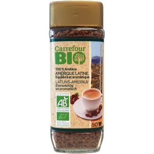 Carrefour Bio Café soluble Latin America Pure Arabica instant coffee 100 g