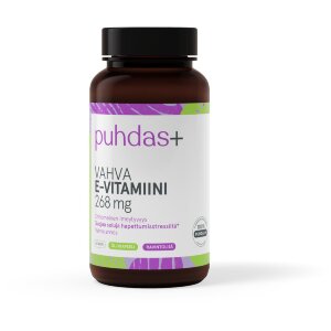 Puhdas+ Strong Vitamin E 268 mg 60 capsules