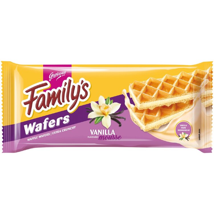 Family’s Wafers Vanilla Mousse Waffle 130 g