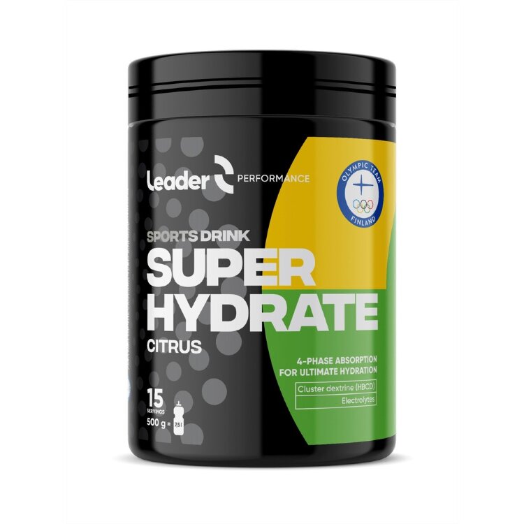 Leader Performance Super Hydrate Sport Drink Sports Drink Powder Citrus Flavor 500 g