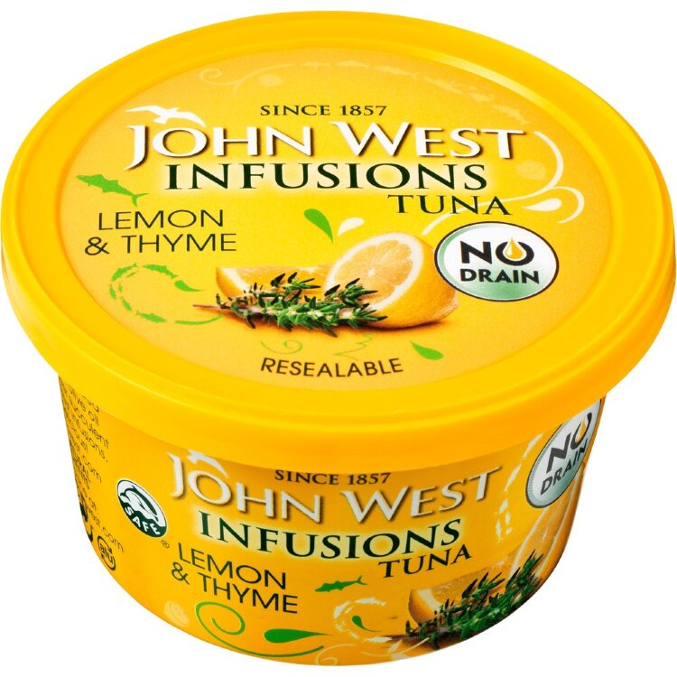 John West Infusions Drained Tuna Lemon & Thyme 80g