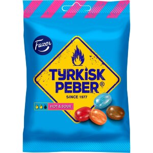 Fazer Tyrkisk Peber Hot & Sour Salmiakki Fruit Candy Bag 150g