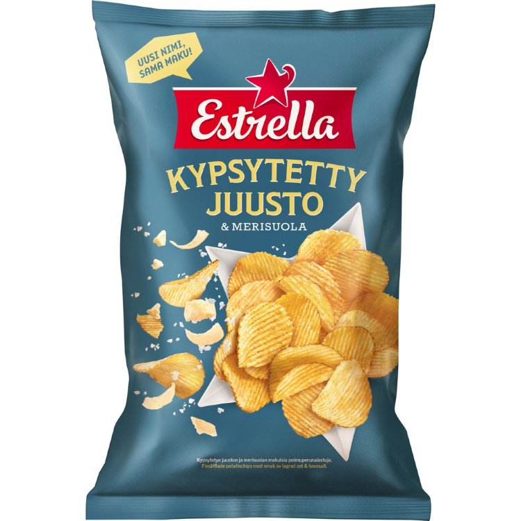 Estrella Matured Cheese & Sea Salt Chips 275g