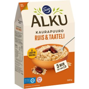 Fazer Alku Rye & Date Oatmeal 500 g