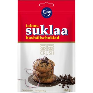 Fazer Taloussuklaa Crush Dark Chocolate Chips 120g