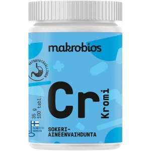 Makrobios Chromium 50 mcg 100 tablets 35g