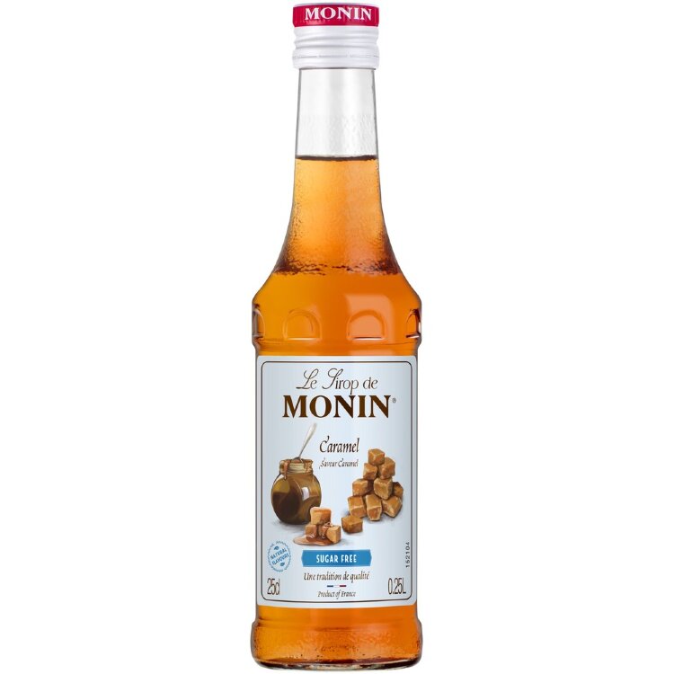 Le Sirop de MONIN Caramel Flavor Syrup 25cl Sugar-Free