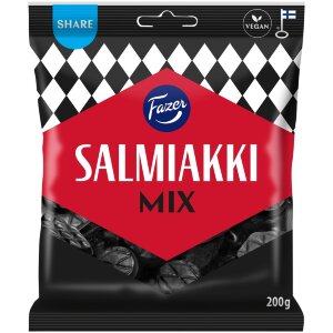 Fazer Salmiakki Mix Salmiakki Candy Bag 200g
