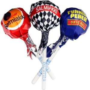 Fazer Salmiakki Mix Lollipop 9g