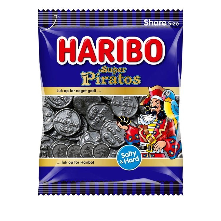 HARIBO Super Piratos 120g Salmiak Candy Bag