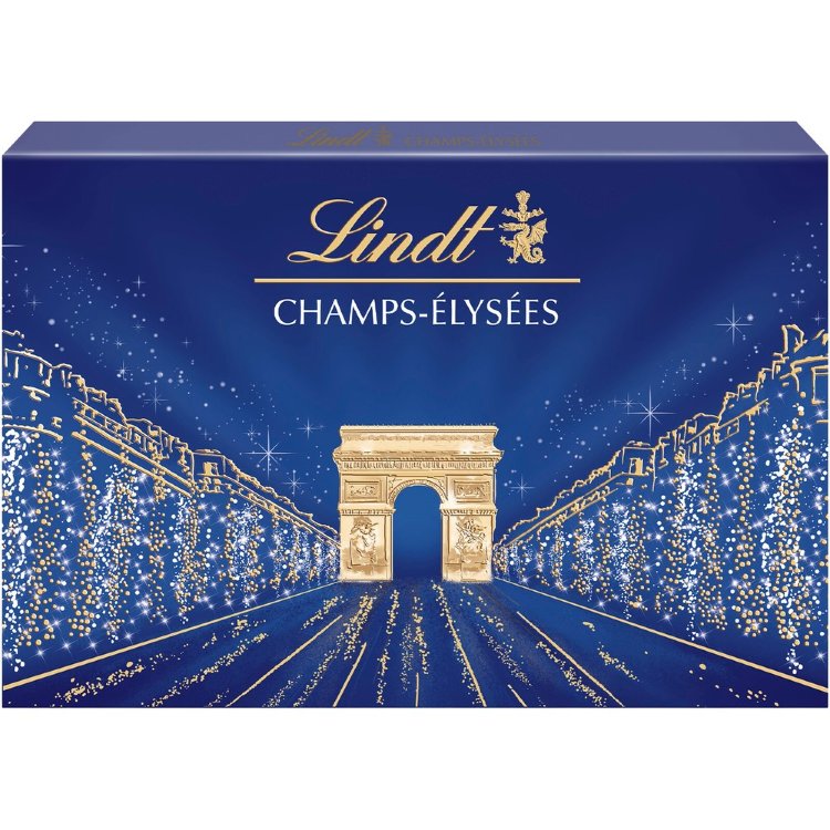 Lindt CHAMPS ÉLYSÉES Assortment of Fine Milk, Dark And White Chocolate Pralines 182g