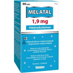 Melatal 1.9 mg, 90 tablets. Long-acting melatonin tablet, Vitabalans