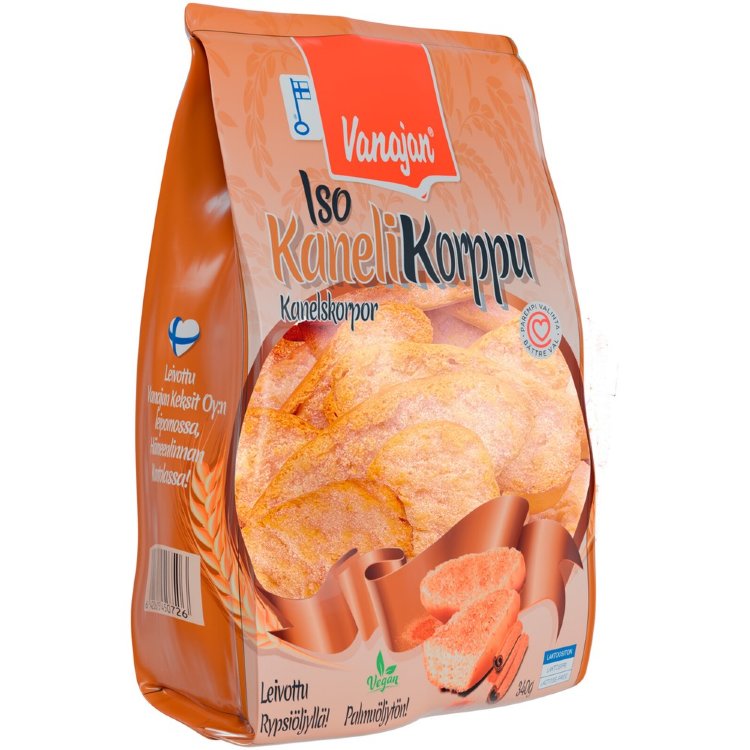 Vanajan Big Cinnamon Crispbread 340g