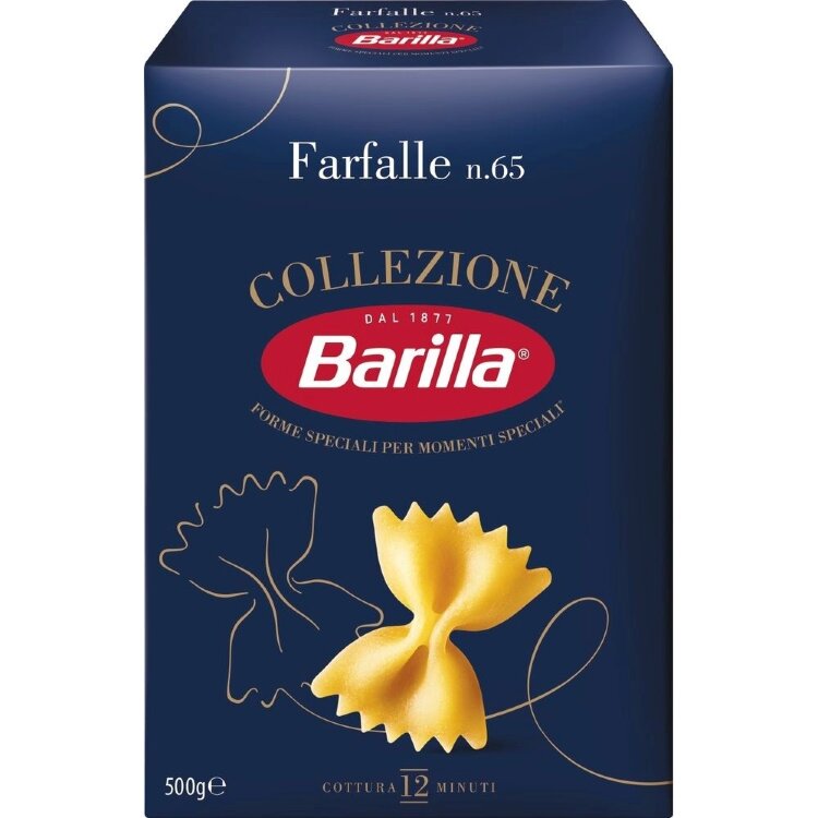 Barilla Collezione Farfalle n.65 Pasta Made From Durum Wheat 500g