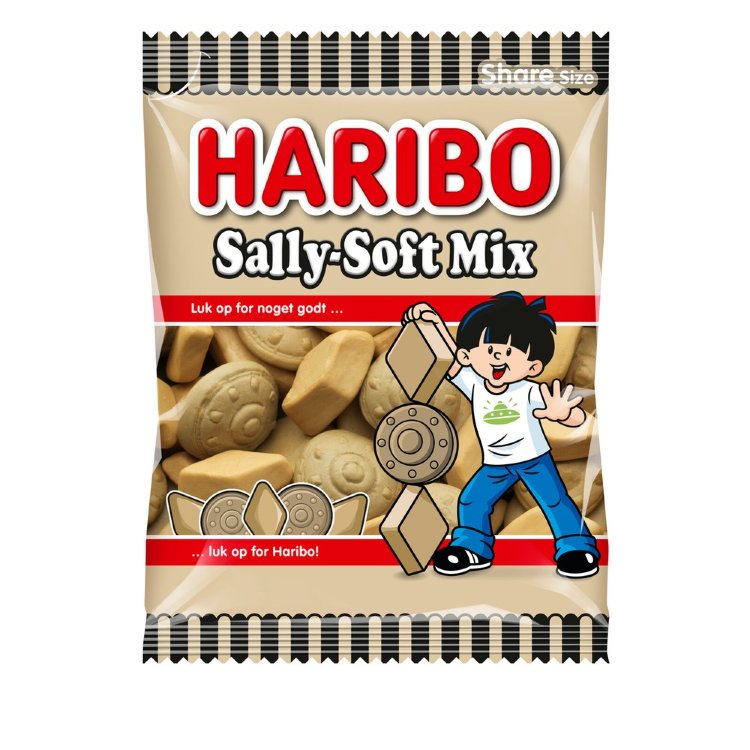 HARIBO Sally-Soft Mix 100g Salmiak Foam Candy Bag