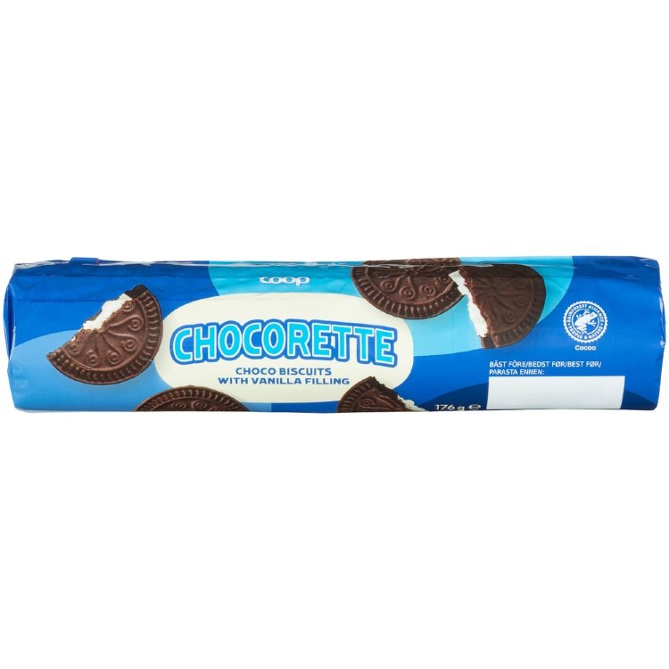 Coop Cocoa Biscuit with Vanilla Filling 176 g