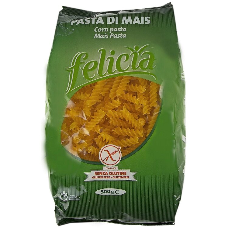 Felicia 500g Fusilli Pasta Macaroni Made From Corn Flour Gluten Free