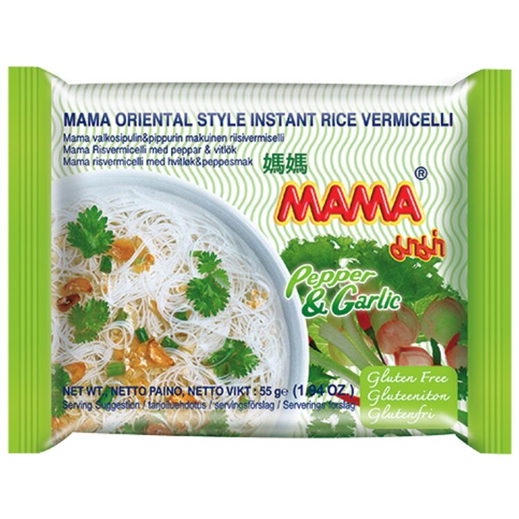 Mama Pepper & Garlic Rice Vermicelli Soup 55g