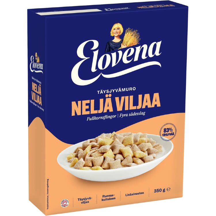 Elovena 350g 4-grain whole grain flakes