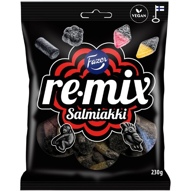 Fazer Remix Salmiakki Candy Bag 230g