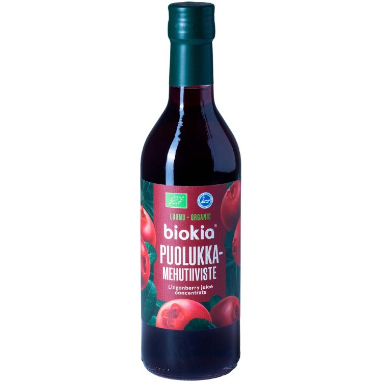 Biokia Organic Lingonberry Juice Concentrate 350ml 1+3