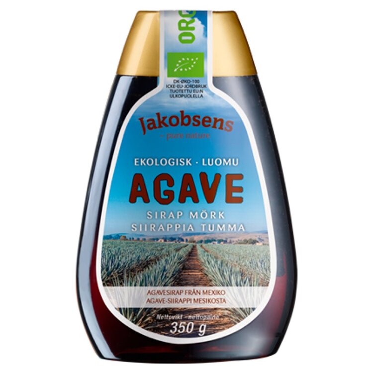 Jakobsens 350g Dark Organic Agave Syrup
