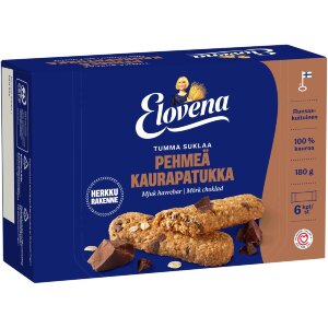 Elovena 6x30g Dark Chocolate Soft Oat Bar