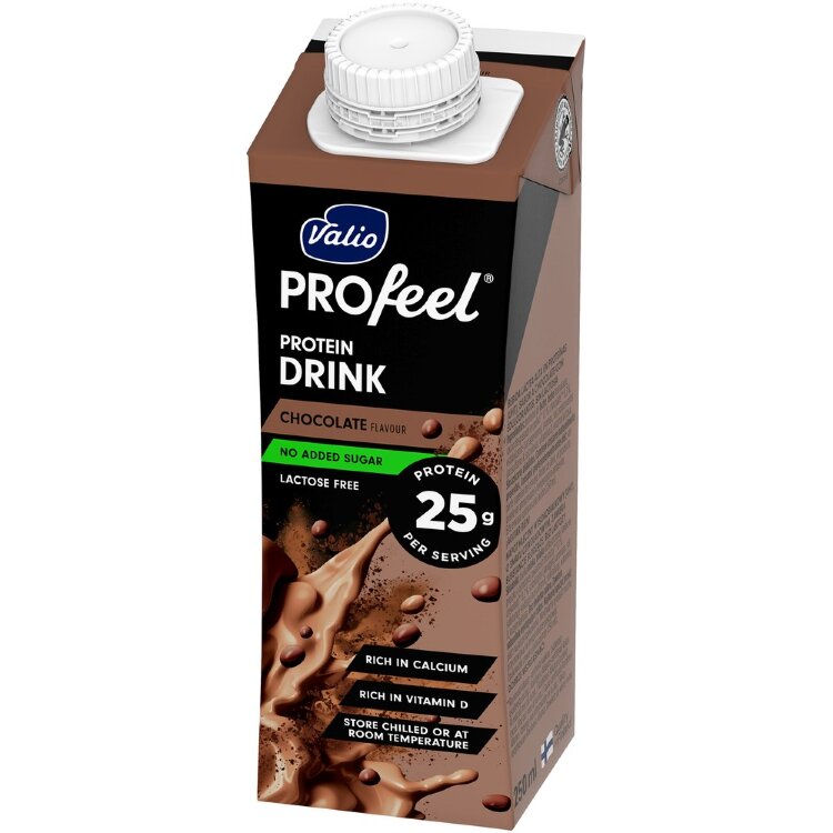 Valio PROfeel® Sugar-Free Protein Drink Chocolate 250 ml UHT Lactose-Free