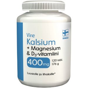 Vire Trace Element and Vitamin Preparation Calcium-Magnesium-Vitamin D 120 Tablets / 176 g