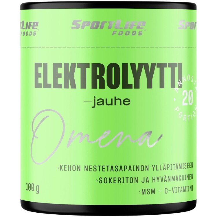 SportLife Foods - Electrolyte Powder 100g Apple