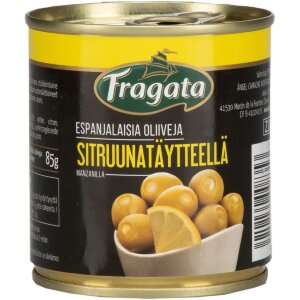 Fragata Spanish olives with lemon filling 200/85g