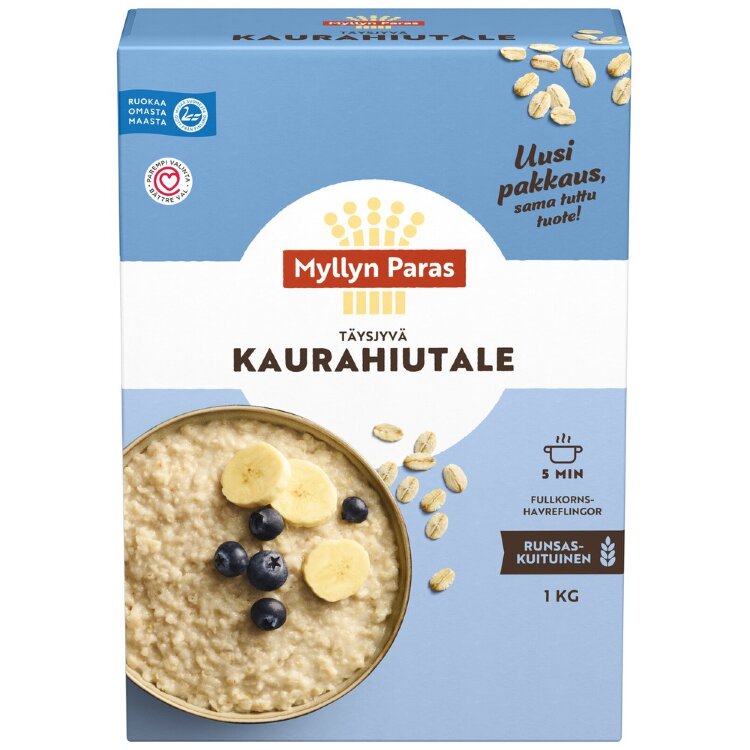 Myllyn Paras Whole Grain Oat Flakes 1kg