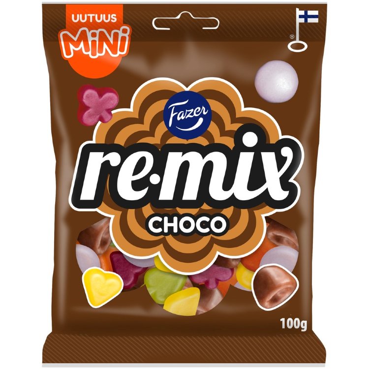 Fazer Remix Mini Choco Candy Bag 100g