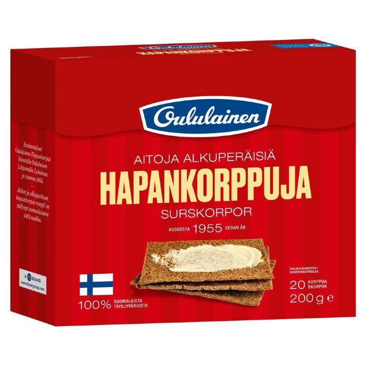 Oululainen Sourdough Crispbread 200g