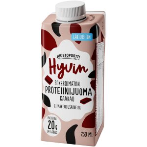 Juustoportti Well Protein Drink 250 ml Cocoa Lactose Free