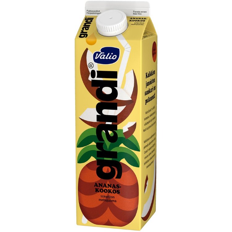 Valio Grandi® Pineapple-Coconut 1 l Juice Drink Sugar-Free