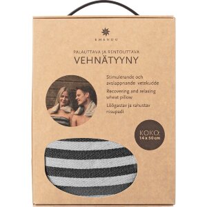Emendo Wheat Pillow Small Black Stripe
